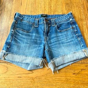 J.Crew Womens denim stretch shorts size 0